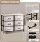 Sorbus 6 Drawers Dresser- Storage Unit with Steel Frame, Wood Top, Fabric Bins - for Bedroom, Closet, Office and more